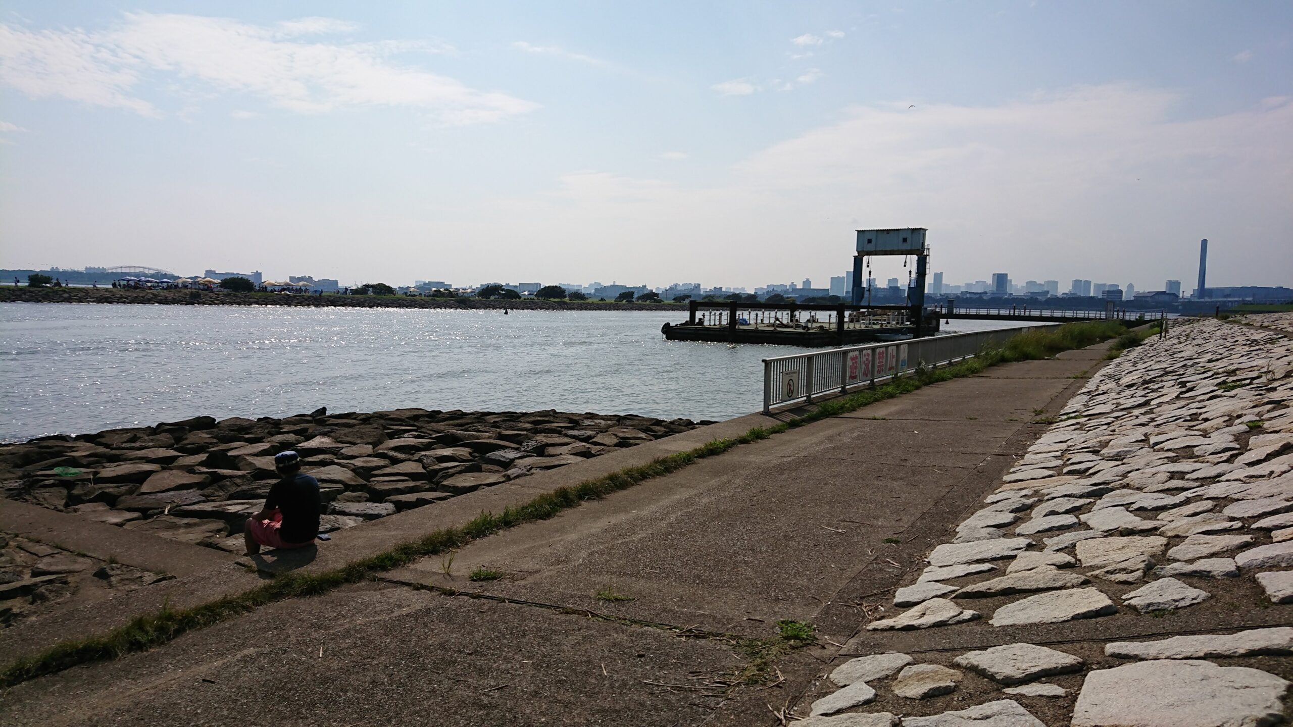 葛西臨海公園のカニ釣り場