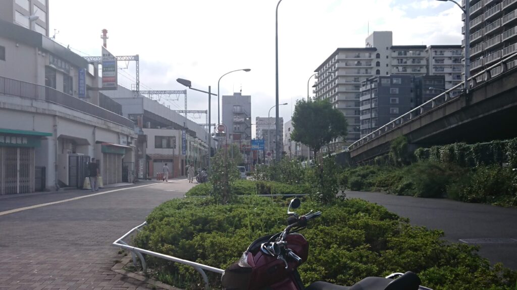 旧中川（東大島駅）までの道