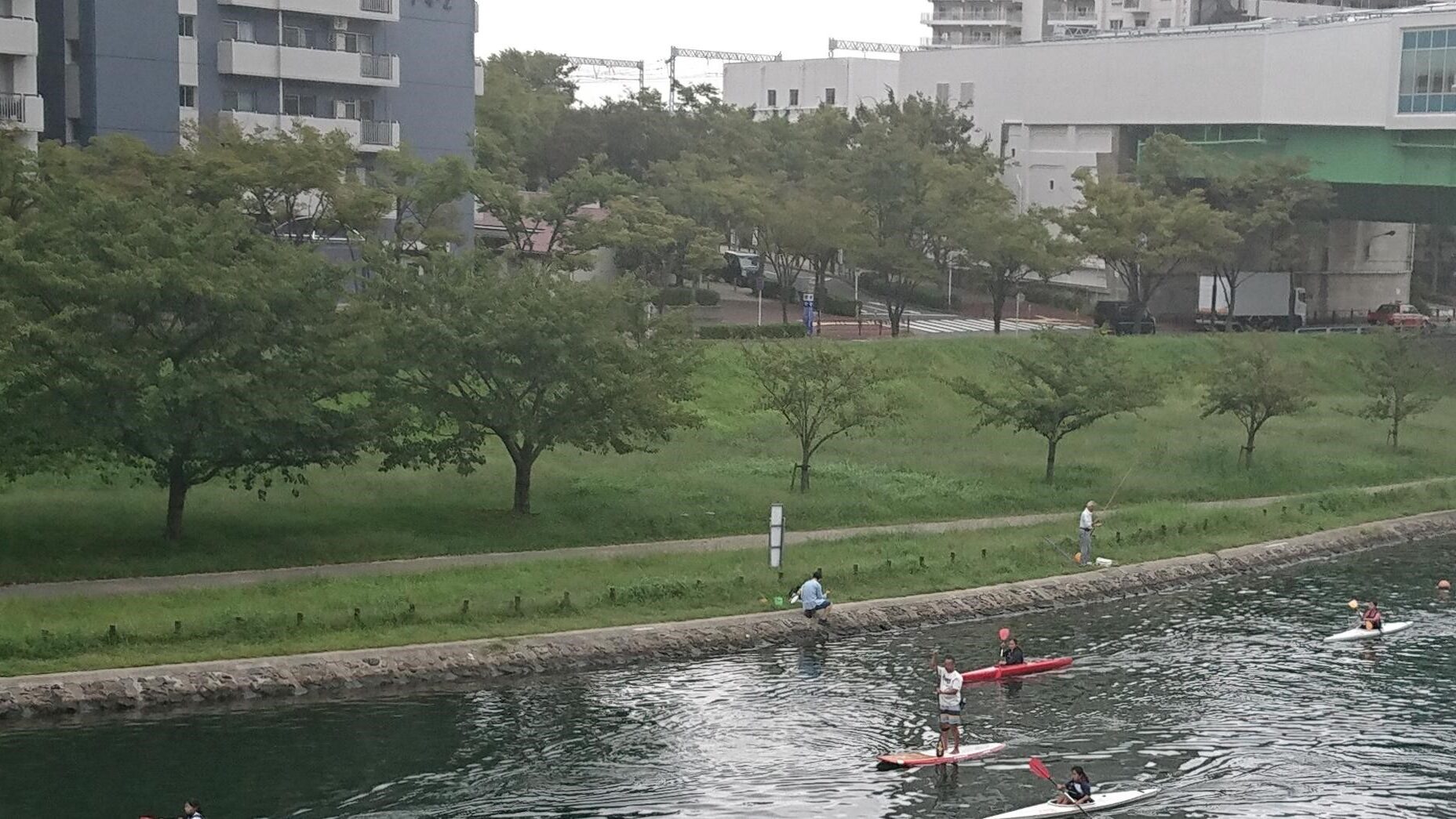 旧中川（東大島駅）周辺の対岸