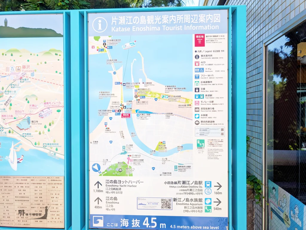 江の島周辺案内看板