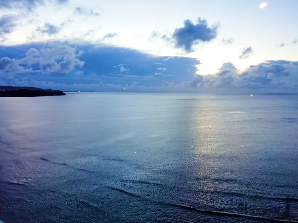 朝マズメ狙いの早朝の海