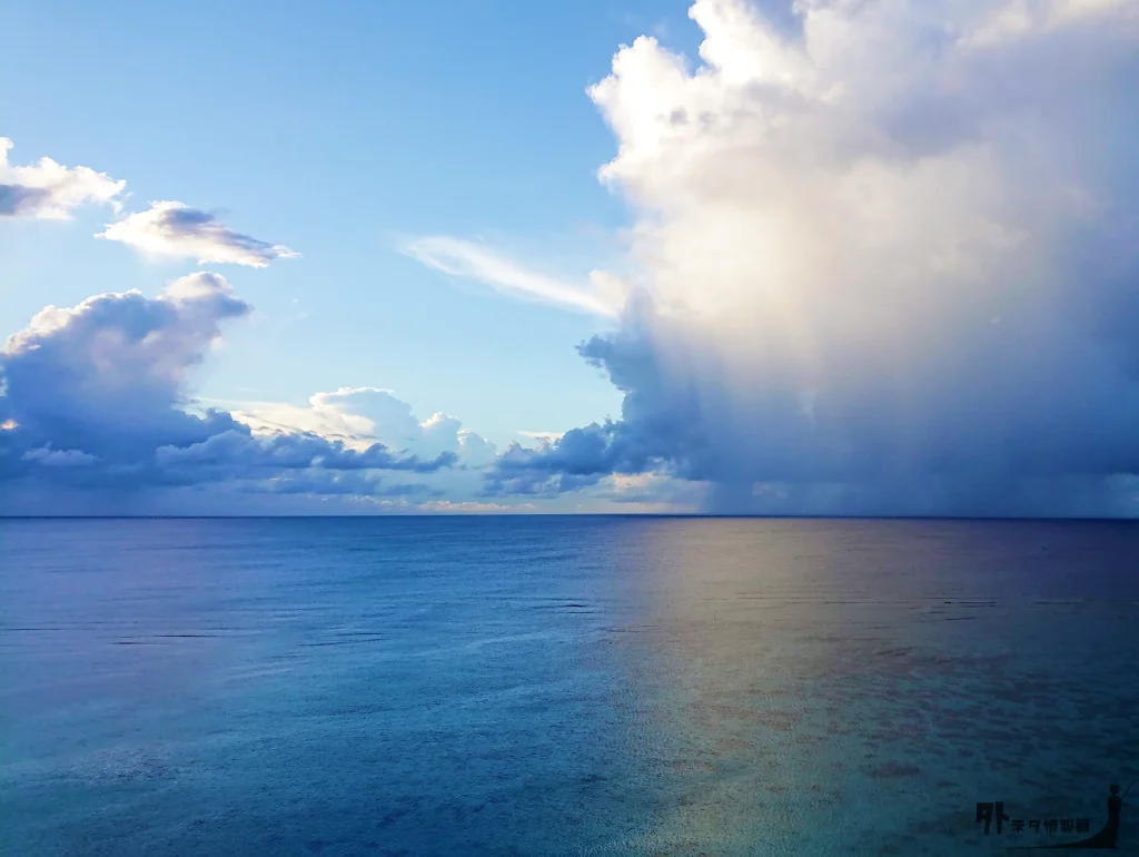 台風一過の海