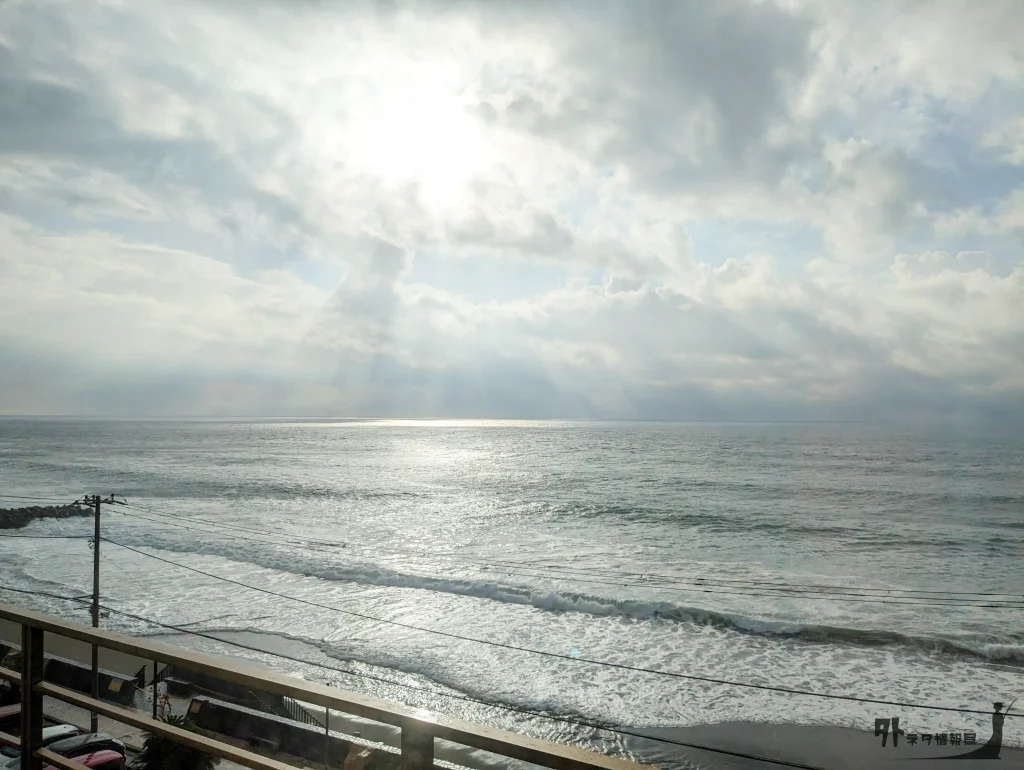 台風明けの海
