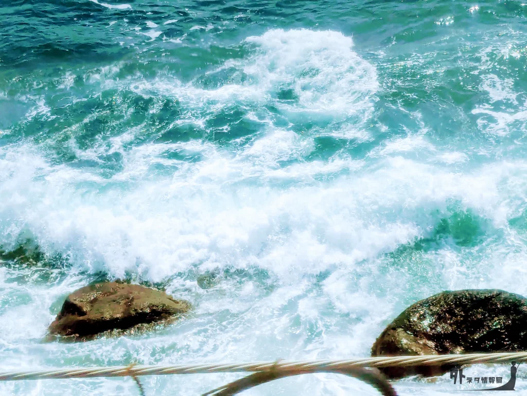 荒れた海