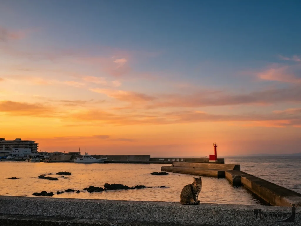 長井漁港の小堤防
